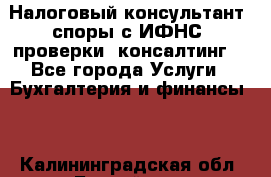Налоговый консультант (споры с ИФНС, проверки, консалтинг) - Все города Услуги » Бухгалтерия и финансы   . Калининградская обл.,Балтийск г.